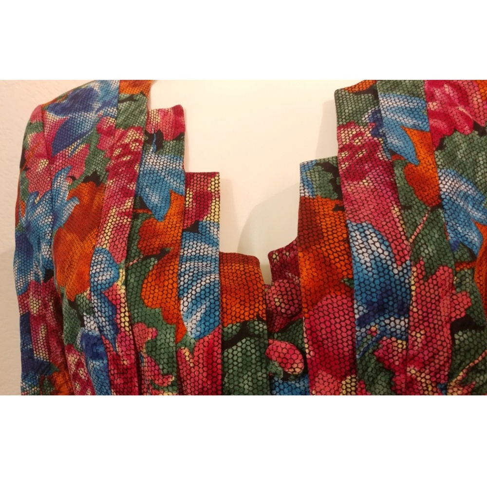 Raul Blanco vintage 100% silk dress jacket size1 4 - Picture 3 of 6